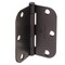 Cauldham Heavy-Duty 3-1/2" Interior Door Hinges with 5/8" Radius Corners - Oil Rubbed Bronze